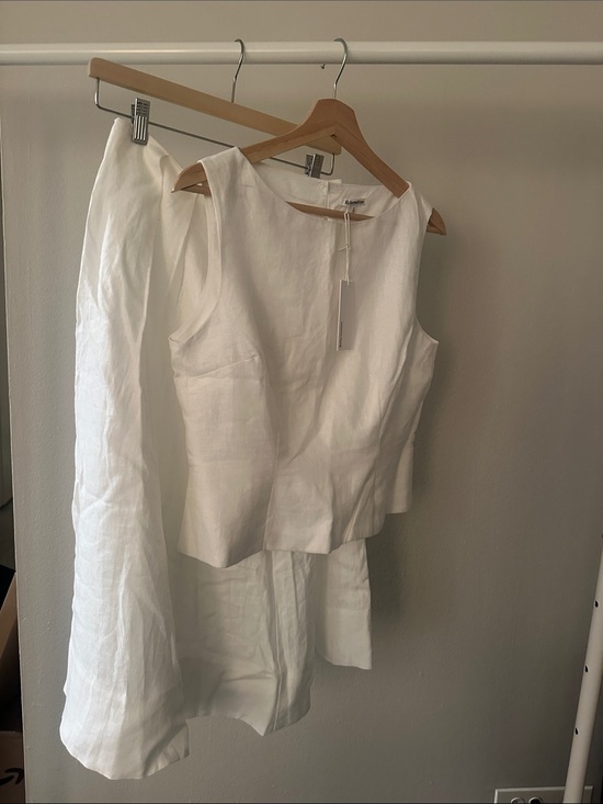 Reformation Dresses & Skirts - Reformation Moya Linen Two Piece Ivory - Size 8
